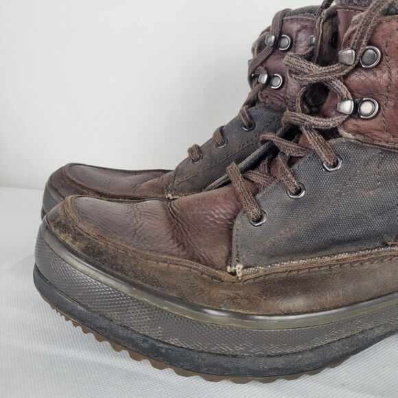 Sorel Kingston Chukka Boot Mens 11.5 Brown Waterproof Leather Casual Work Hiking - Picture 7 of 14